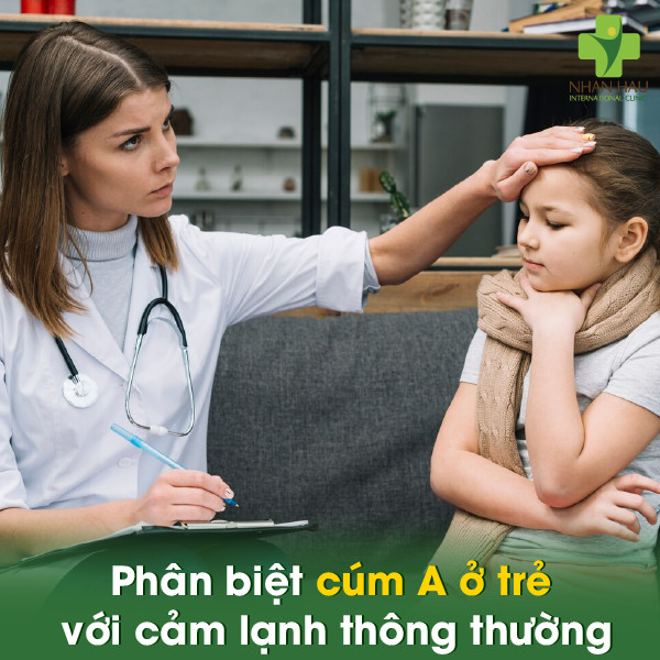 Triệu chứng cúm A ở trẻ: Cần nên chú ý những điều nào khi trẻ bị cúm A 3 Phân biệt cúm A ở trẻ với cảm lạnh thông thường