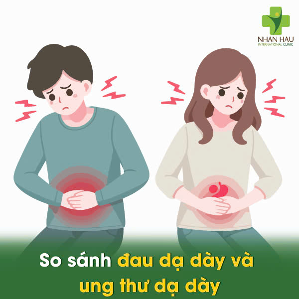 So sánh đau dạ dày và ung thư dạ dày