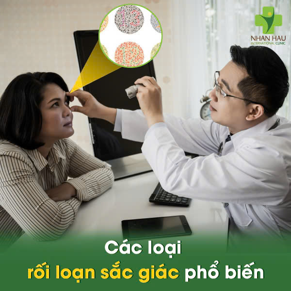 Các loại rối loạn sắc giác phổ biến