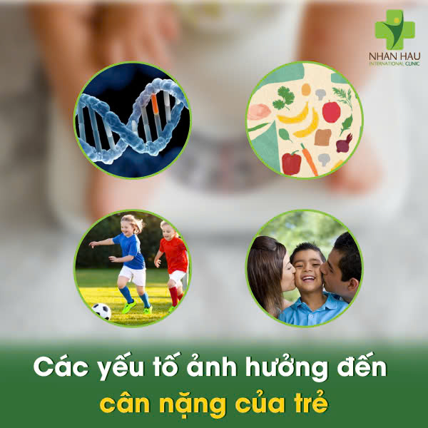 Các yếu tố ảnh hưởng đến cân nặng của trẻ