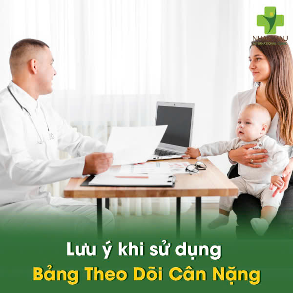 Lưu ý khi sử dụng Bảng Theo Dõi Cân Nặng