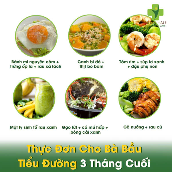 Thực Đơn Cho Bà Bầu Tiểu Đường 3 Tháng Cuối