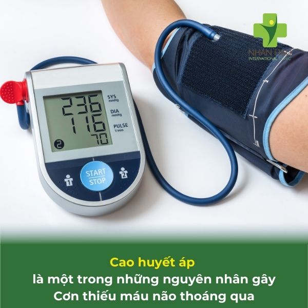 cao huyết áp - nguyên nhân cơn thiếu máu não thoáng qua