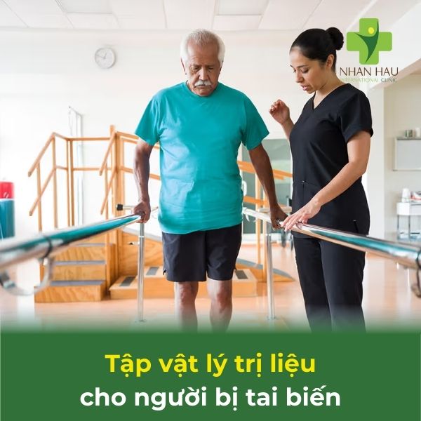 cách tập vật lý trị liệu cho người tai biến