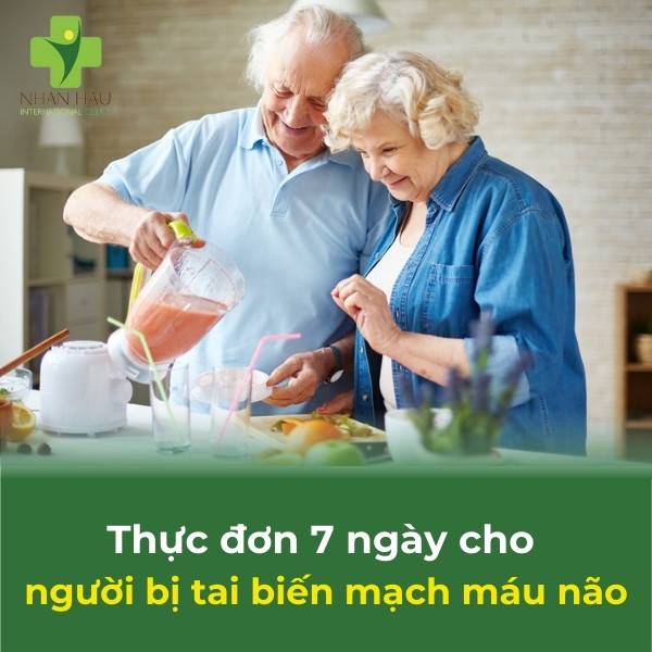 thực đơn cho người bị tai biến mạch máu não