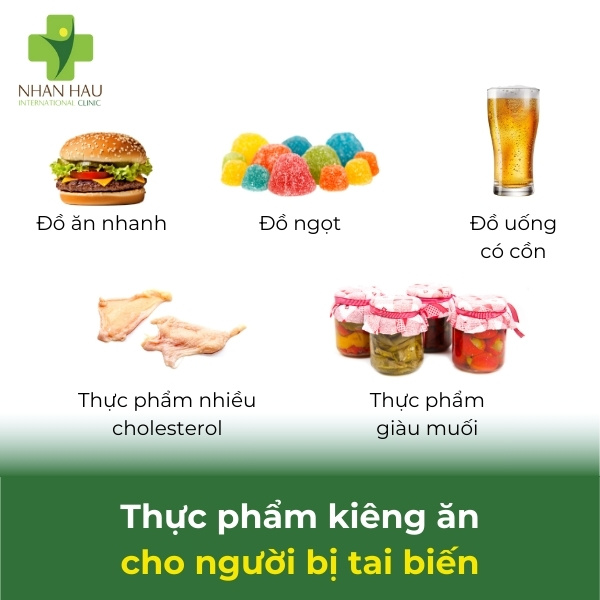 Thực phẩm kiêng ăn cho người bị tai biến