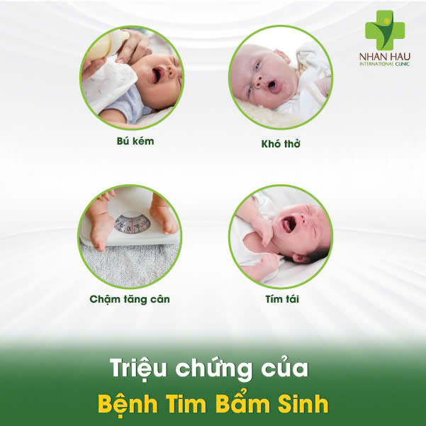 Triệu chứng của Bệnh Tim Bẩm Sinh