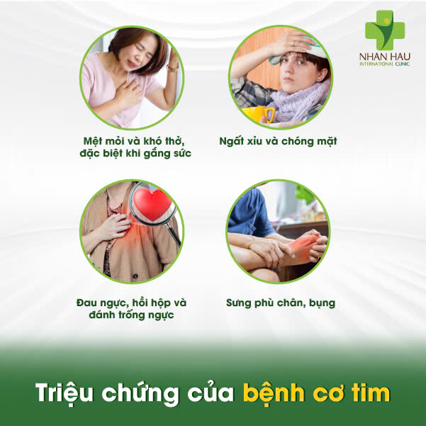 Nhận Diện Các Dạng Bệnh Cơ Tim: Nguyên Nhân, Triệu Chứng và Điều Trị 3 Triệu chứng của bệnh cơ tim