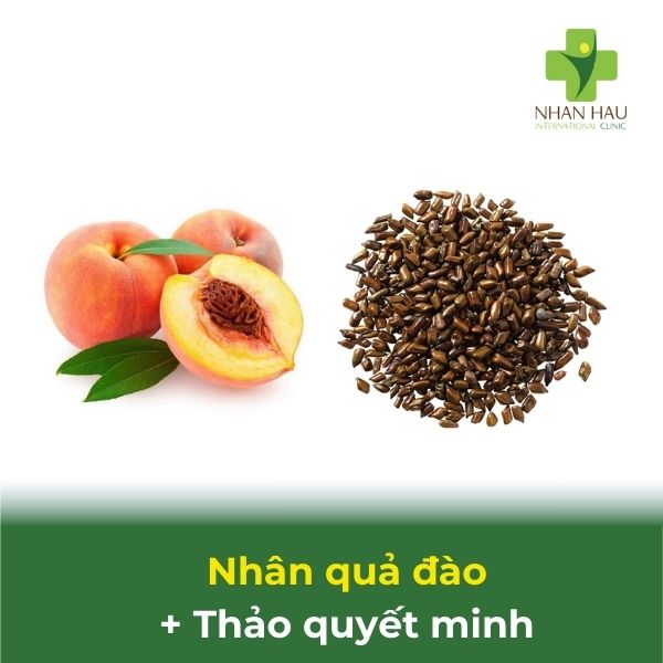 nhân quả đào + thảo quyết minh