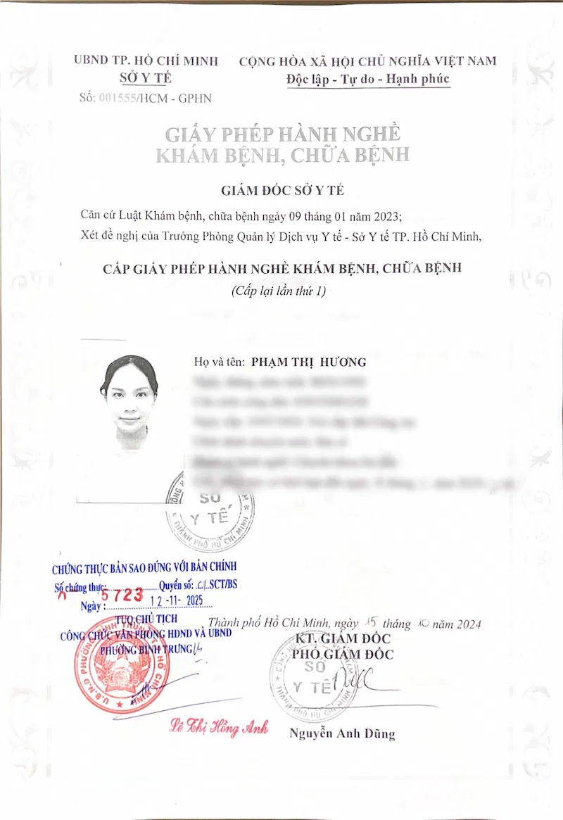 hồ sơ bác sĩ phạm thị hương